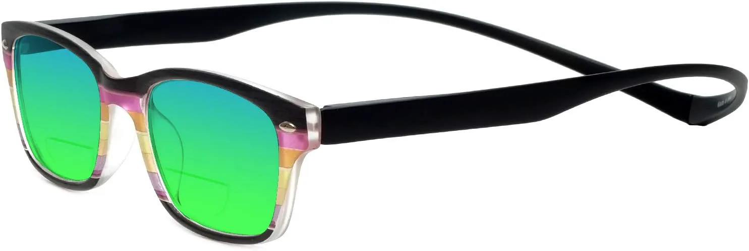 Магнитные поляризованные бифокальные солнцезащитные очки Magz Greenwich, унисекс, с застежкой на шею, для чтения, с длинными дужками, Multi Black/Green Mirror Lens
Магнитные поляризованные бифокальные солнцезащитные очки Magz Greenwich, унисекс, с застежкой на шею, для чтения, с длинными дужками, Multi Black/Green Mirror Lens