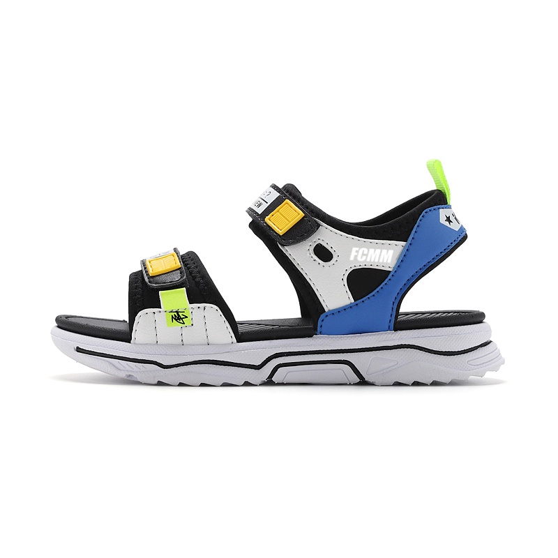 Прочные дышащие сандалии с низким верхом для детей FCMM, черный/синий 
Прочные дышащие сандалии с низким верхом для детей FCMM, черный/синий