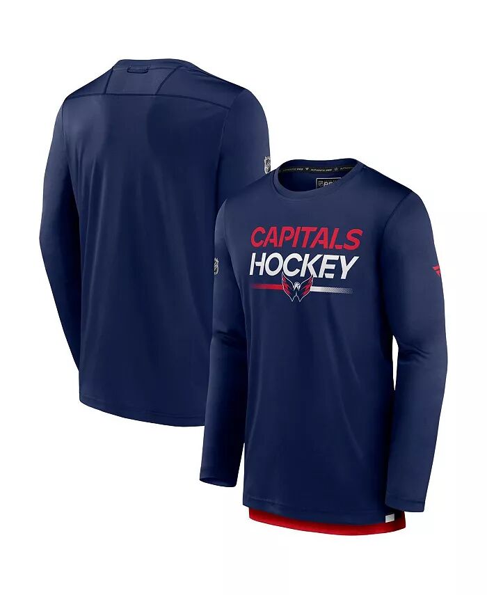 Мужская темно-синяя футболка Washington Capitals Authentic Pro с длинным рукавом Fanatics
Мужская темно-синяя футболка Washington Capitals Authentic Pro с длинным рукавом Fanatics