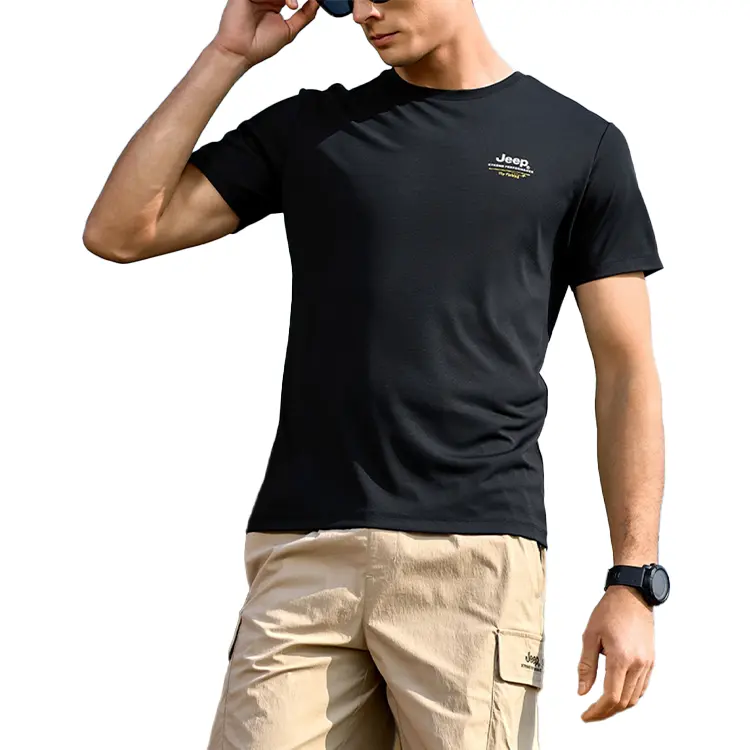 Футболка мужская с круглым вырезом Moderate Jeep, brand черный
Футболка мужская с круглым вырезом Moderate Jeep, brand черный
