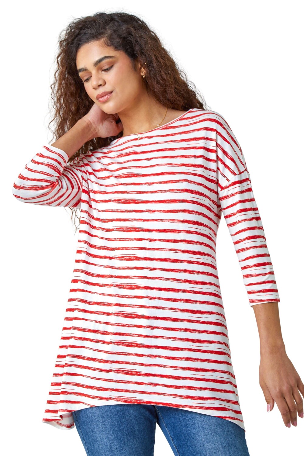 Эластичный топ с абстрактным принтом в полоску Roman, оранжевый
Эластичный топ с абстрактным принтом в полоску Roman, оранжевый