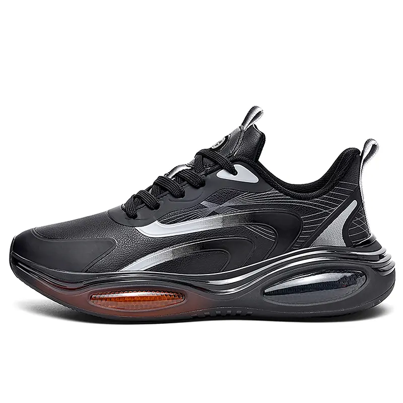 Кроссовки для бега с низким верхом, устойчивые к истиранию, с амортизацией от ударов и ударов, легкие и подростковые Yi Jiabao, черный 
Кроссовки для бега с низким верхом, устойчивые к истиранию, с амортизацией от ударов и ударов, легкие и подростковые Yi Jiabao, черный