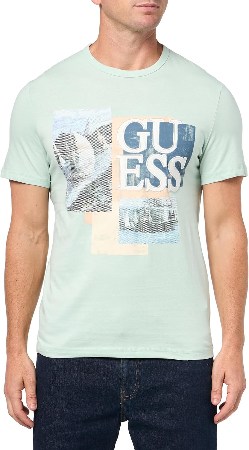 Мужская футболка GUESS Eco с коротким рукавом и принтом «Парусник», Minty Mist, Зеленый, Мужская футболка GUESS Eco с коротким рукавом и принтом «Парусник», Minty Mist
Мужская футболка GUESS Eco с коротким рукавом и принтом «Парусник», Minty Mist, Зеленый, Мужская футболка GUESS Eco с коротким рукавом и принтом «Парусник», Minty Mist