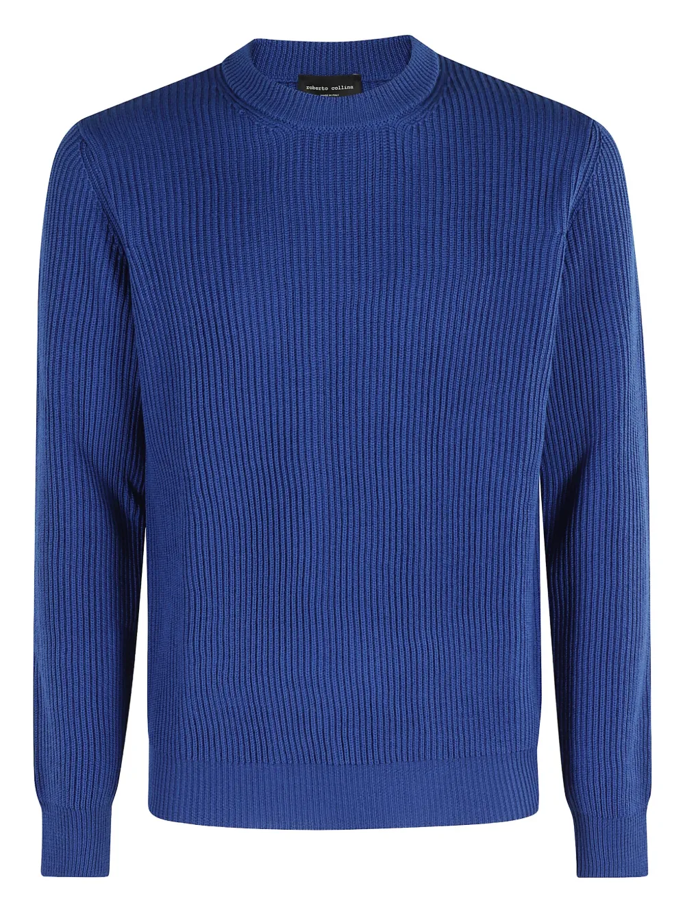 Ребристый свитер с круглым вырезом Roberto Collina, синий
Ребристый свитер с круглым вырезом Roberto Collina, синий