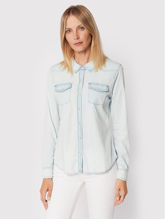 Джинсовая рубашка обычного кроя Guess, синий
Джинсовая рубашка обычного кроя Guess, синий