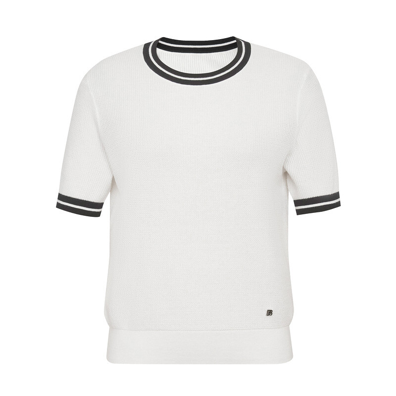 Пуловер Deep Breath с короткими рукавами и текстурой, белый
Пуловер Deep Breath с короткими рукавами и текстурой, белый