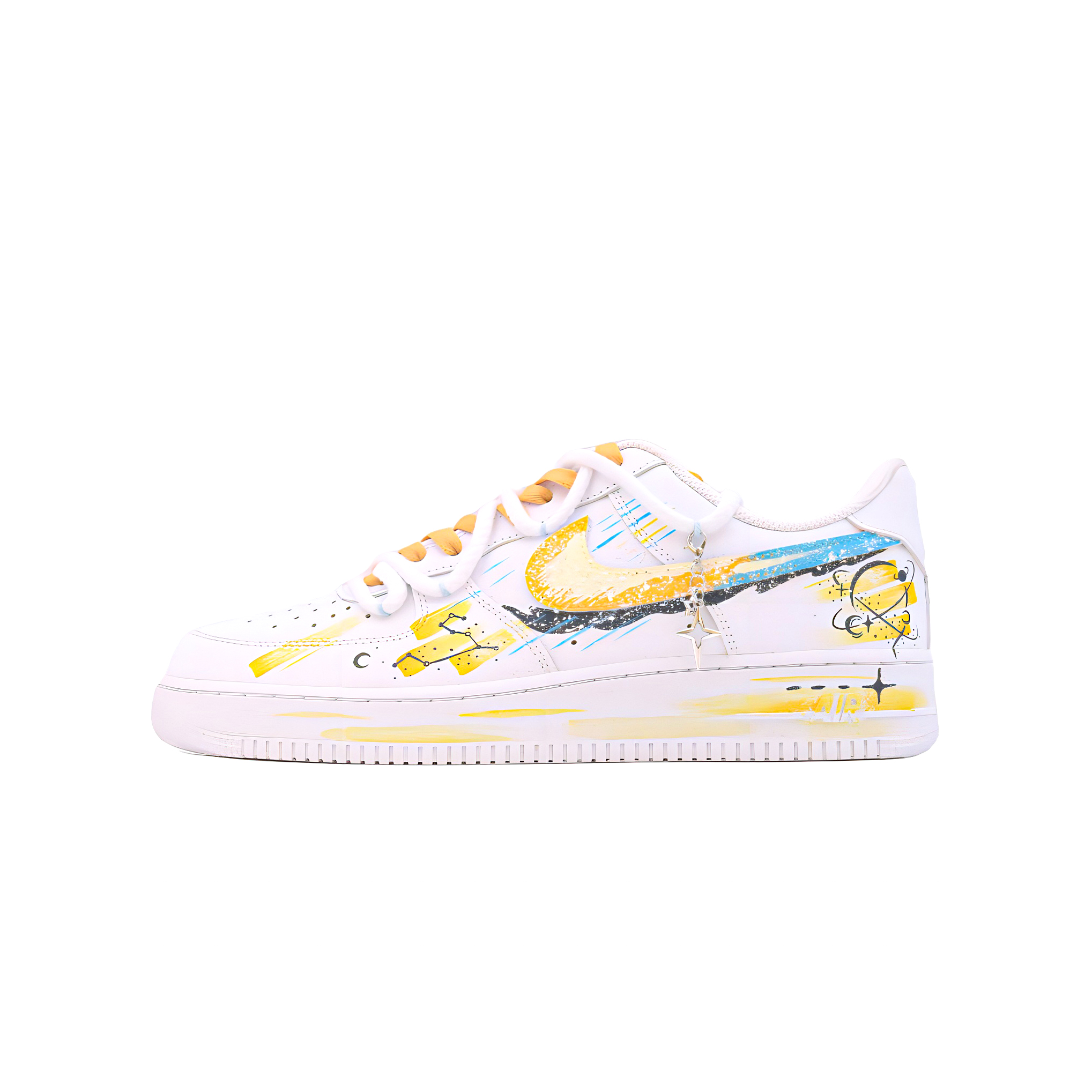 Детские кроссовки для скейтбординга Air Force 1 для начальной школы Nike, белый/желтый
Детские кроссовки для скейтбординга Air Force 1 для начальной школы Nike, белый/желтый