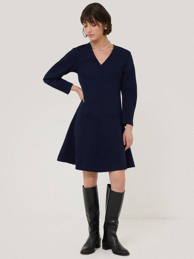 Мини-платье с v-образным вырезом и короткими рукавами Jigsaw, темно-синий
Мини-платье с v-образным вырезом и короткими рукавами Jigsaw, темно-синий