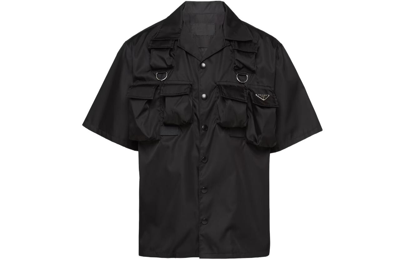 Рубашка мужская Prada с внешними карманами, черный
Рубашка мужская Prada с внешними карманами, черный