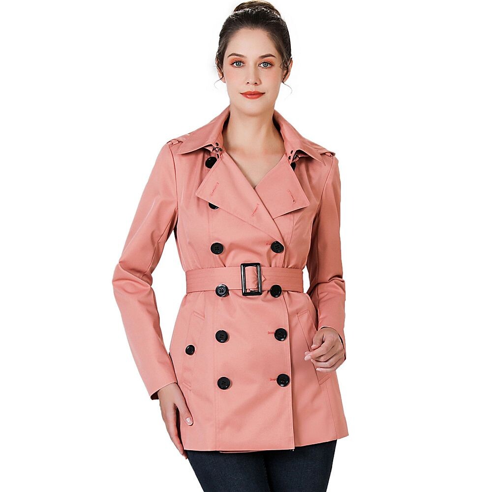 Женский водонепроницаемый короткий плащ с капюшоном Bgsd Evelyn BGSD, цвет Guava 
Женский водонепроницаемый короткий плащ с капюшоном Bgsd Evelyn BGSD, цвет Guava