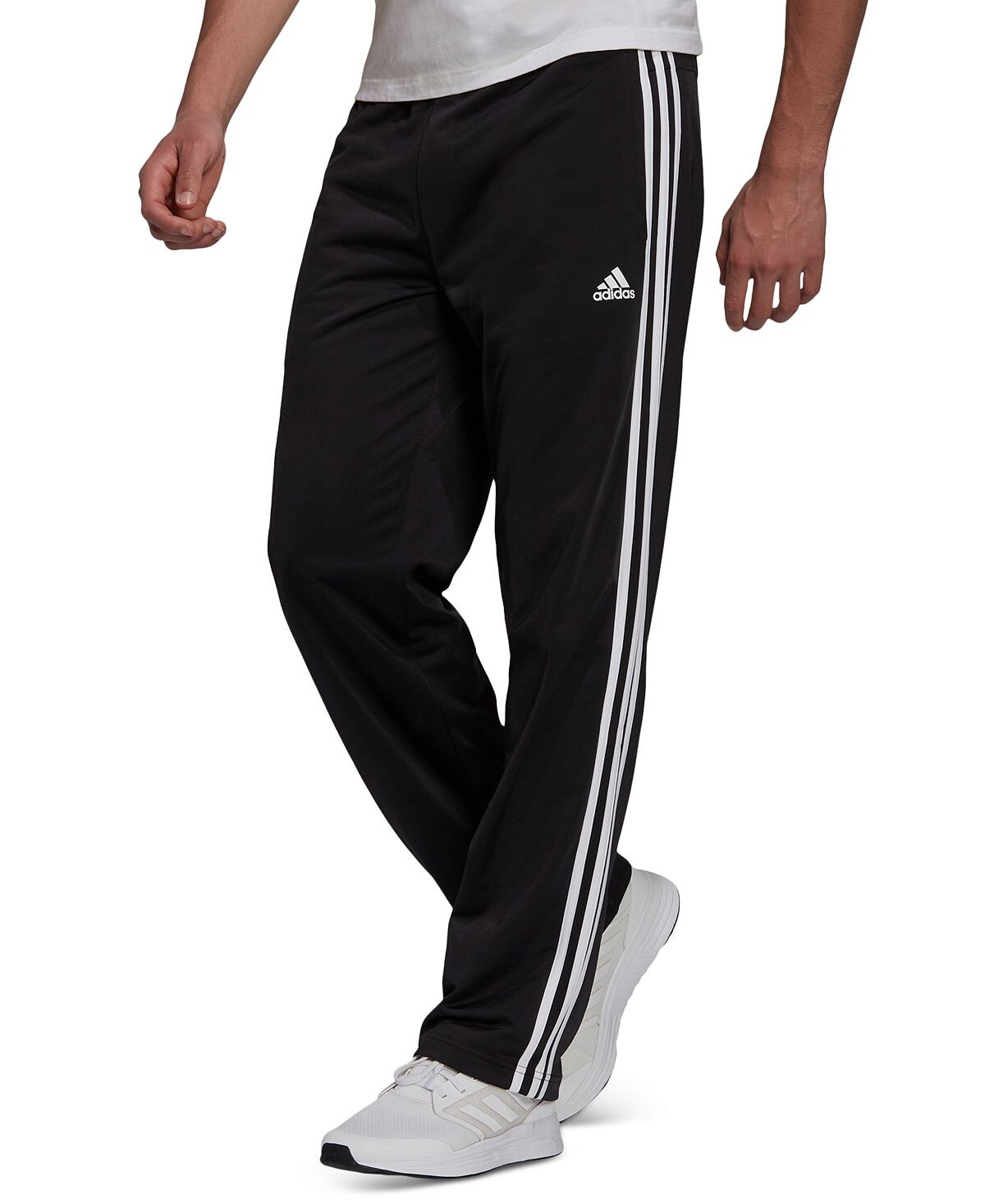 Мужские спортивные брюки Primegreen Essentials с открытым подолом и 3 полосками для разминки adidas
Мужские спортивные брюки Primegreen Essentials с открытым подолом и 3 полосками для разминки adidas