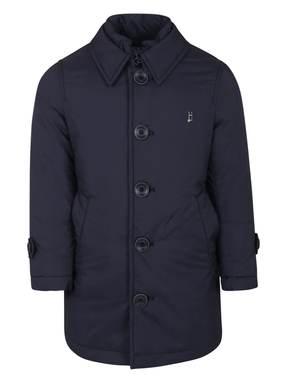 Пуховик с логотипом Herno Kids, синий
Пуховик с логотипом Herno Kids, синий