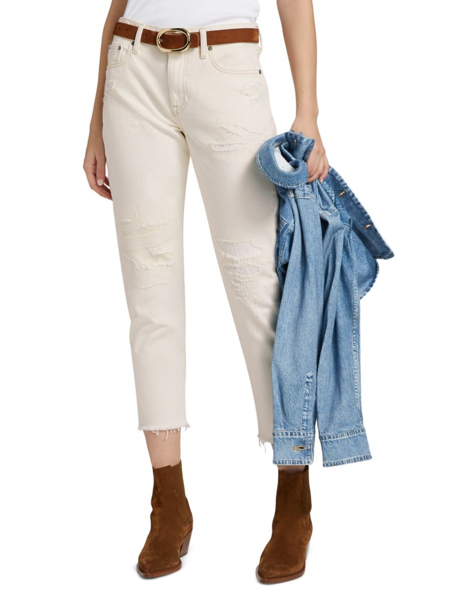 Укороченные джинсы с потертостями Polo Ralph Lauren, кремовый
Укороченные джинсы с потертостями Polo Ralph Lauren, кремовый