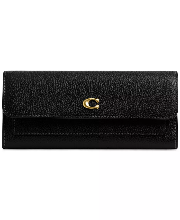 Кошелек кожаный Mila Long Flap с длинным клапаном COACH, черный
Кошелек кожаный Mila Long Flap с длинным клапаном COACH, черный