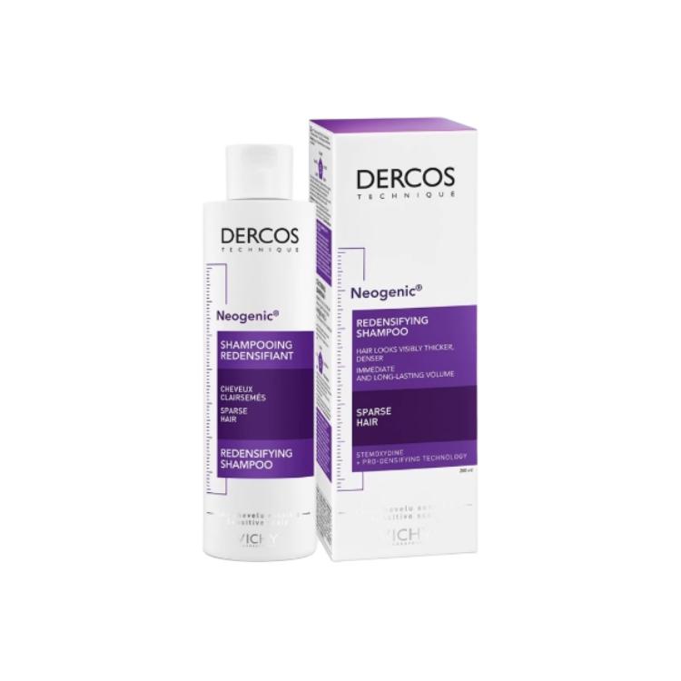 Шампунь против выпадения волос DERCOS DS для увеличения объема и уплотнения контроль жирности и пушистости укрепляющий 200 мл Vichy