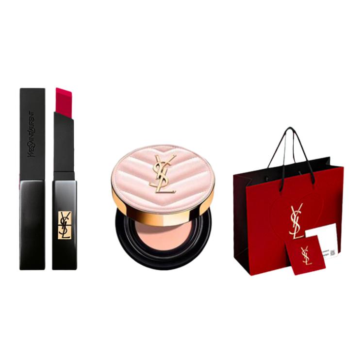 SAINT LAURENT Набор для макияжа Small Black Bar Leather Air Cushion, легко растушевывается, 2 предмета
SAINT LAURENT Набор для макияжа Small Black Bar Leather Air Cushion, легко растушевывается, 2 предмета