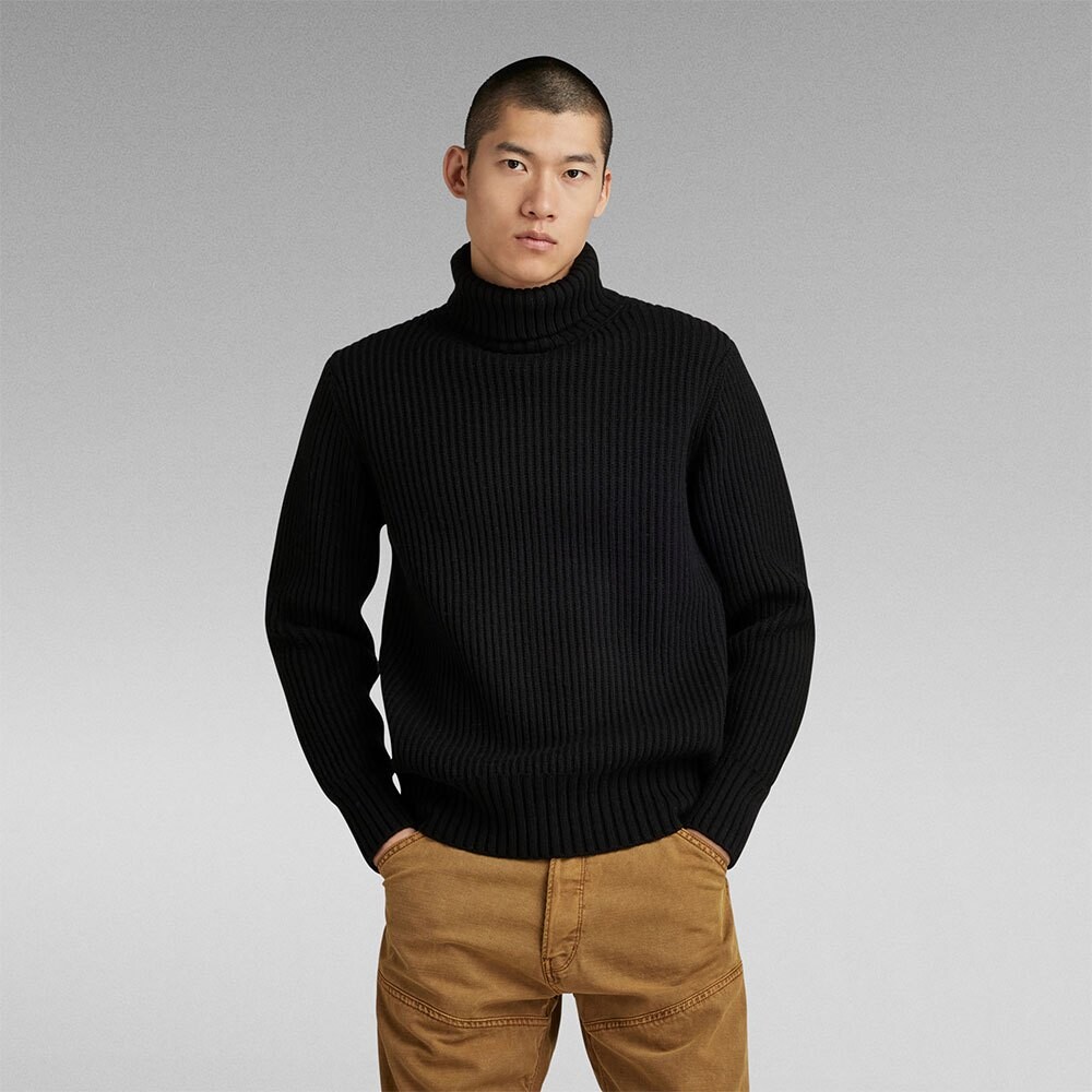 Свитер G-Star Essential Turtle Neck, черный
Свитер G-Star Essential Turtle Neck, черный