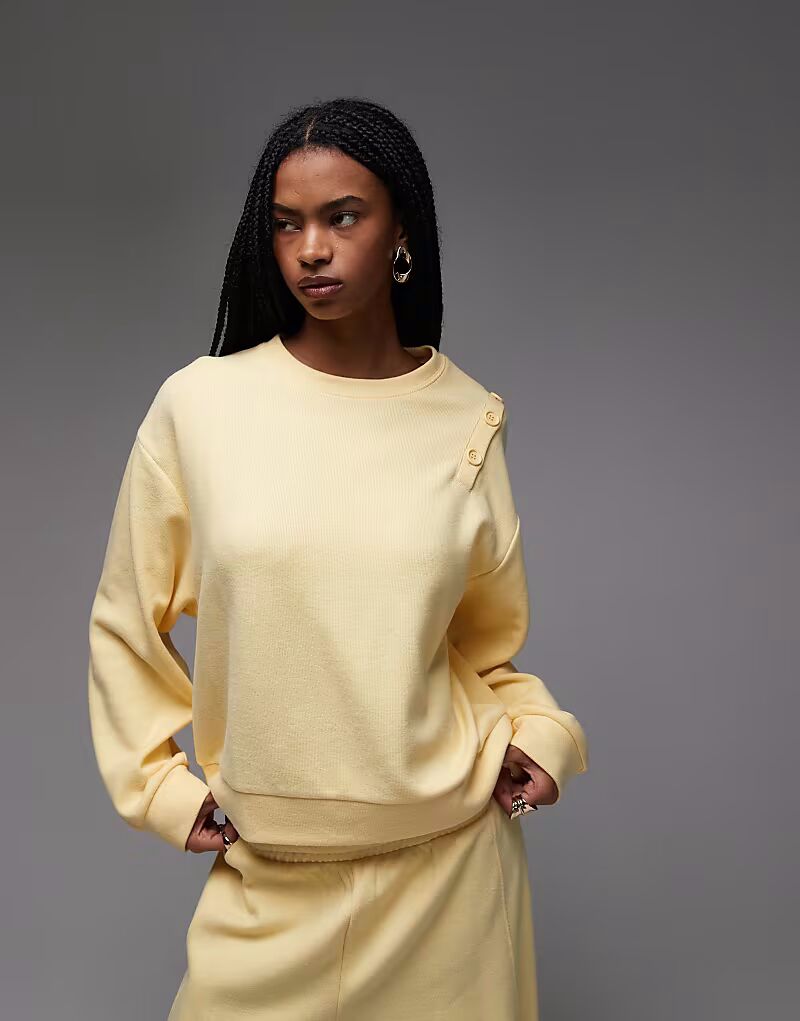 Супермягкая толстовка с пуговицами на плечах Asos Design, светло-кремовый
Супермягкая толстовка с пуговицами на плечах Asos Design, светло-кремовый