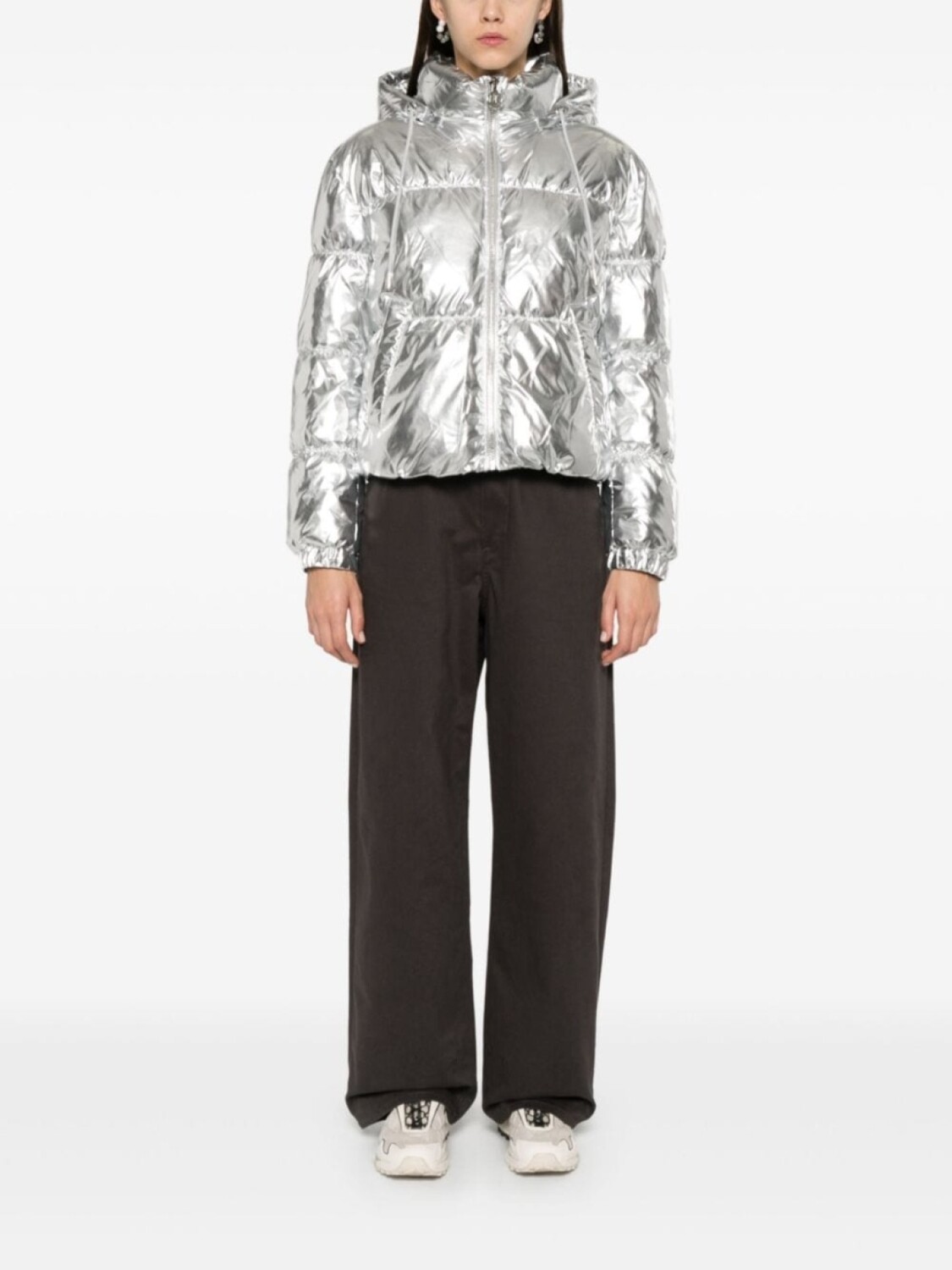 Michael Michael Kors пуховик с эффектом металлик, серебряный
Michael Michael Kors пуховик с эффектом металлик, серебряный