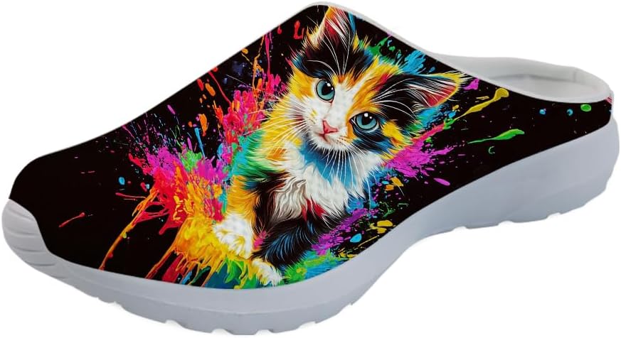 Садовые сабо Forchrinse Rainbow Cat Star для мужчин и женщин, с поддержкой свода стопы, кроссовки-мюли для дома, работы и спортзала, Splash Ink Cat
Садовые сабо Forchrinse Rainbow Cat Star для мужчин и женщин, с поддержкой свода стопы, кроссовки-мюли для дома, работы и спортзала, Splash Ink Cat