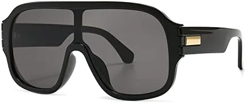 Крупные квадратные солнцезащитные очки с одной линзой для мужчин и женщин, модные очки-маски с защитой от УФ-излучения в винтажном стиле MTZJH, C1black-black
Крупные квадратные солнцезащитные очки с одной линзой для мужчин и женщин, модные очки-маски с защитой от УФ-излучения в винтажном стиле MTZJH, C1black-black