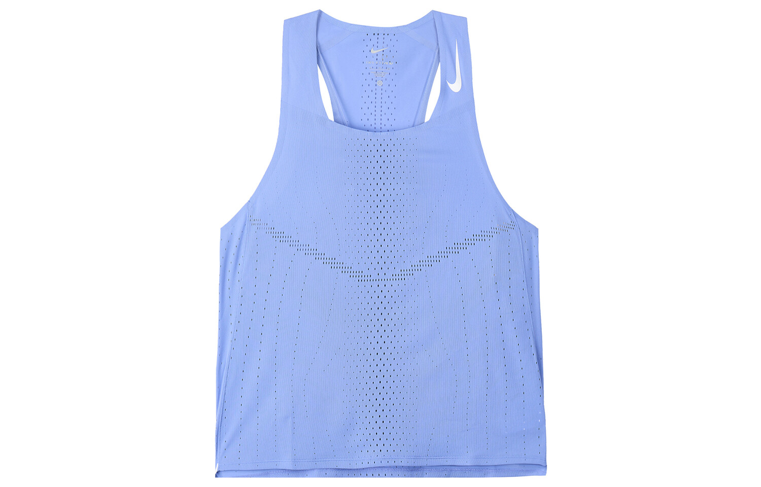 Мужской гоночный майка Dri-FIT ADV AeroSwift Polar/White Nike, белый 
Мужской гоночный майка Dri-FIT ADV AeroSwift Polar/White Nike, белый