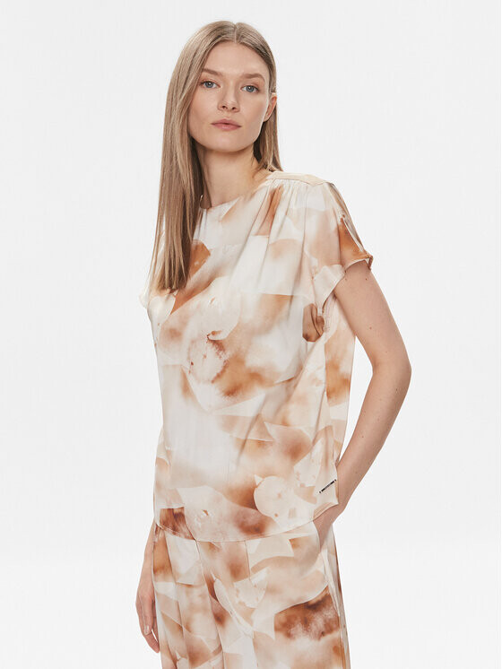 Блуза стандартного кроя Calvin Klein, бежевый
Блуза стандартного кроя Calvin Klein, бежевый