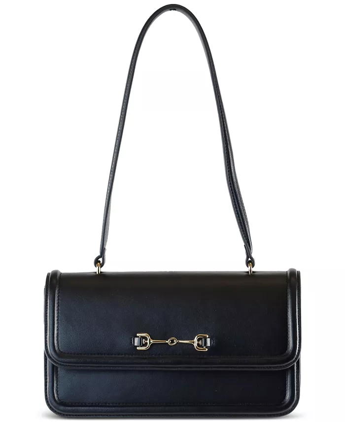 Сумка через плечо Loraine с клапаном и тиснением под кожу ящерицы Sam Edelman, черный 
Сумка через плечо Loraine с клапаном и тиснением под кожу ящерицы Sam Edelman, черный