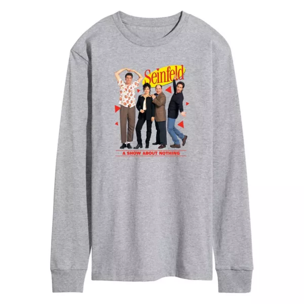 Мужская футболка с длинным рукавом с принтом «Сайнфелд: Шоу ни о чём» Licensed Character, серый
Мужская футболка с длинным рукавом с принтом «Сайнфелд: Шоу ни о чём» Licensed Character, серый