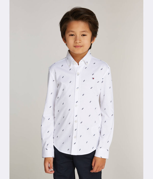 Рубашка по всей поверхности Regular fit Tommy Hilfiger, белый
Рубашка по всей поверхности Regular fit Tommy Hilfiger, белый