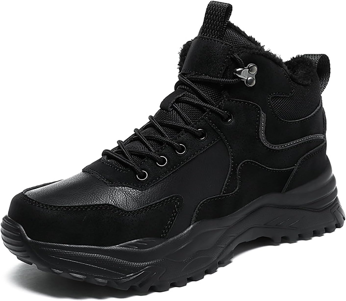 Мужские замшевые ботинки на шнуровке с высокой платформой для походов, удобные с круглым носком, полностью на меховой подкладке, высокие, противоскользящие зимние ботинки для треккинга, путешествий и повседневной носки Hdfdb, черный
Мужские замшевые ботинки на шнуровке с высокой платформой для походов, удобные с круглым носком, полностью на меховой подкладке, высокие, противоскользящие зимние ботинки для треккинга, путешествий и повседневной носки Hdfdb, черный