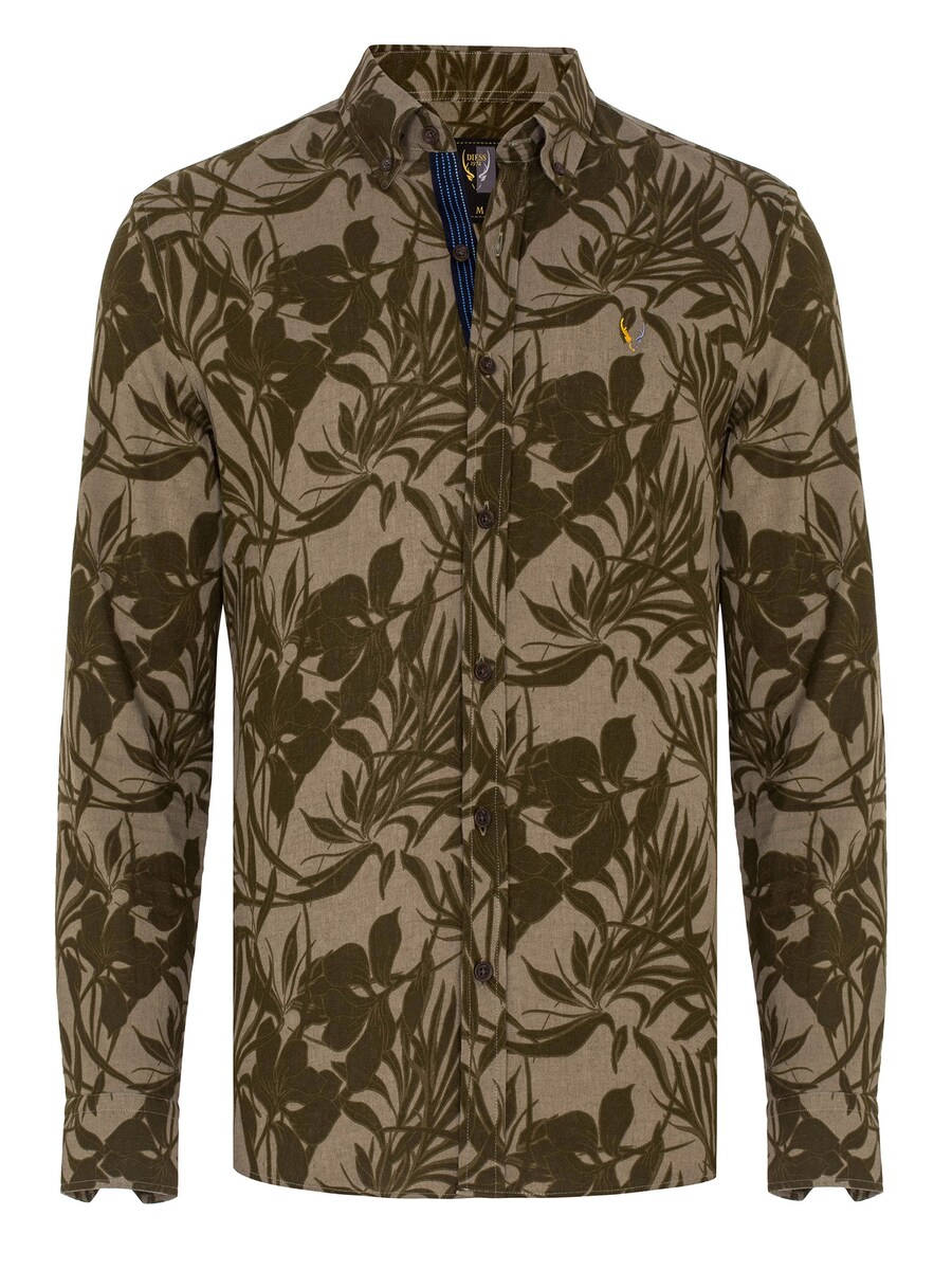 Приталенная рубашка на пуговицах By Diess Collection, цвет mottled green
Приталенная рубашка на пуговицах By Diess Collection, цвет mottled green