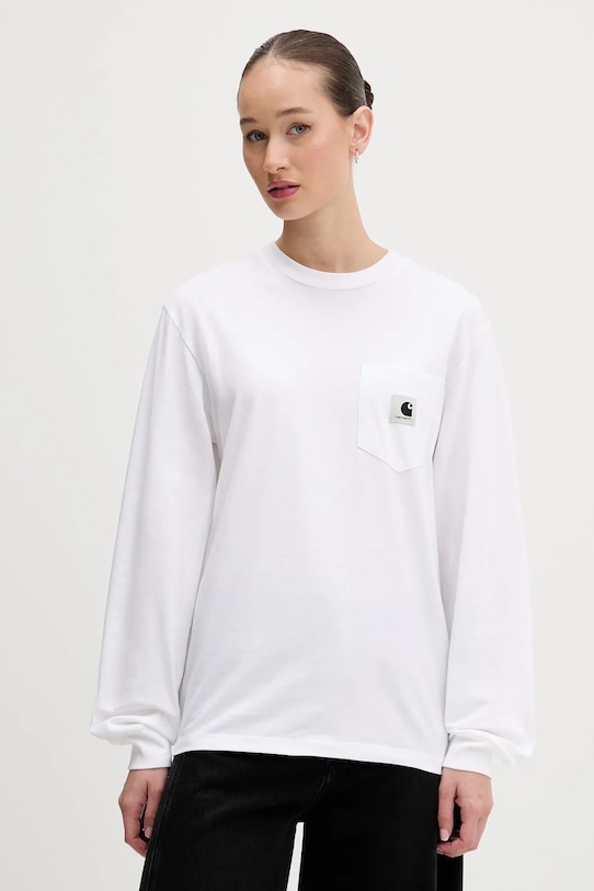 Хлопковый лонгслив Carhartt Wip, белый
Хлопковый лонгслив Carhartt Wip, белый