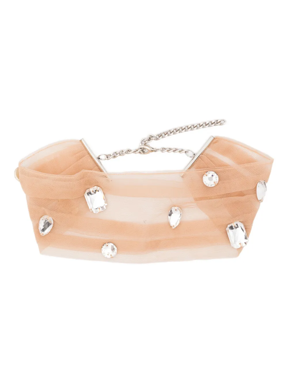 Ожерелье-чокер, украшенное кристаллами David Koma, нейтральный
Ожерелье-чокер, украшенное кристаллами David Koma, нейтральный