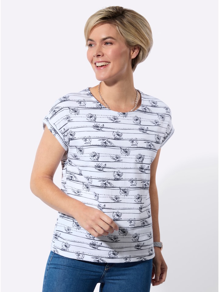 Белая и темно-синяя рубашка с принтом WITT WEIDEN
Белая и темно-синяя рубашка с принтом WITT WEIDEN