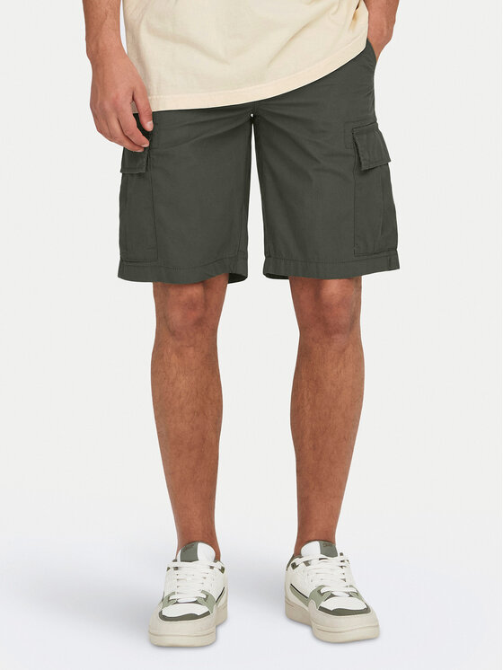 Шорты из ткани обычного кроя Loc Cargo 22029214 Only & Sons, зеленый
Шорты из ткани обычного кроя Loc Cargo 22029214 Only & Sons, зеленый