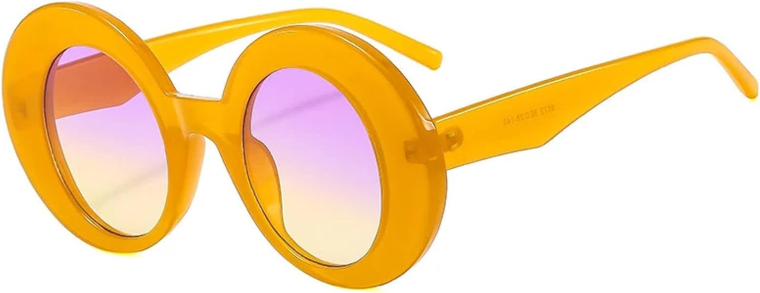 Модные большие овальные женские солнцезащитные очки с градиентной защитой от УФ-излучения, мужские солнцезащитные очки в стиле ретро-панк TVTBBVV, Yellow Purple Yellow
Модные большие овальные женские солнцезащитные очки с градиентной защитой от УФ-излучения, мужские солнцезащитные очки в стиле ретро-панк TVTBBVV, Yellow Purple Yellow