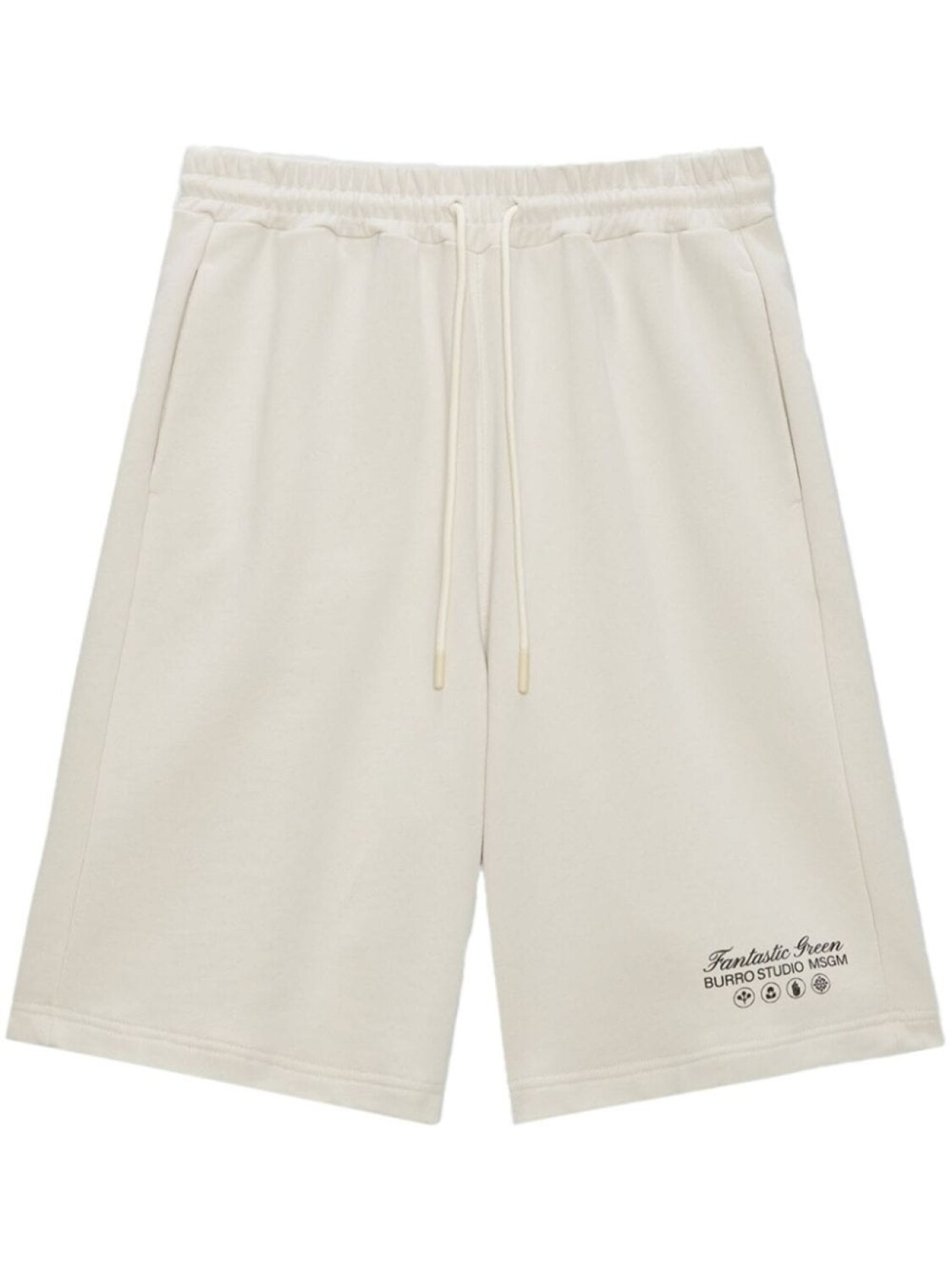 MSGM спортивные шорты с логотипом, нейтральный цвет 
MSGM спортивные шорты с логотипом, нейтральный цвет