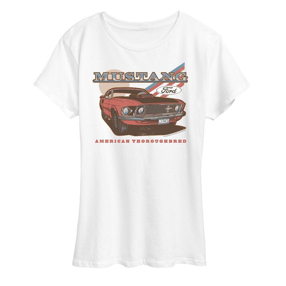 Женская футболка с рисунком Ford Mustang American Thoroughbred Licensed Character, белый
Женская футболка с рисунком Ford Mustang American Thoroughbred Licensed Character, белый