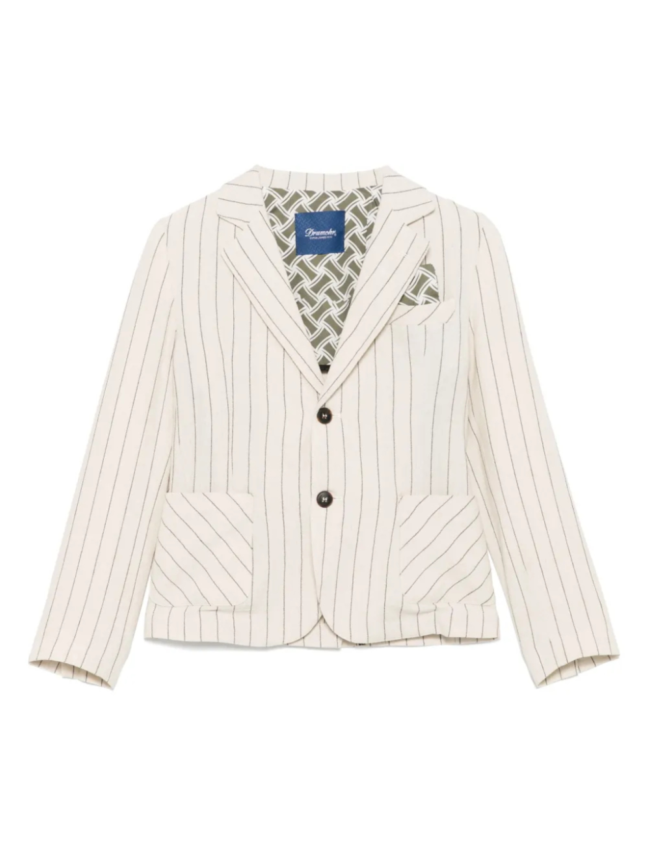 Drumohr Kids пиджак в полоску, нейтральный
Drumohr Kids пиджак в полоску, нейтральный