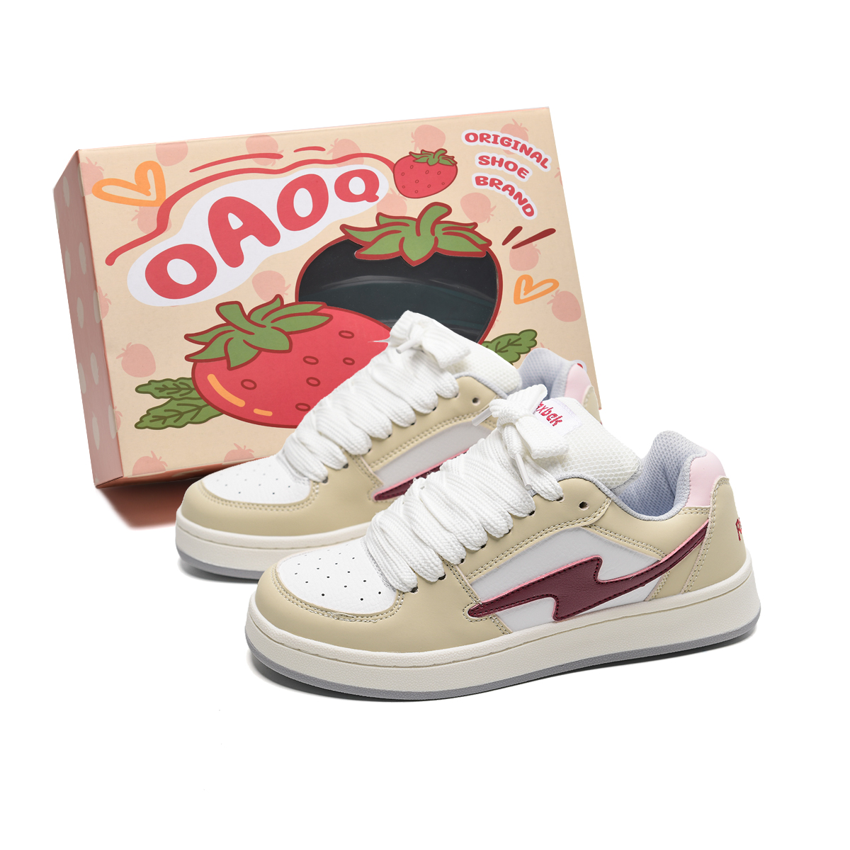 OAOQ Увеличение роста устойчивые к истиранию легкие дышащие нескользящие низкие скейтбордские кроссовки унисекс коробка - рисовый маренго, цвет Rice Maroon
OAOQ Увеличение роста устойчивые к истиранию легкие дышащие нескользящие низкие скейтбордские кроссовки унисекс коробка - рисовый маренго, цвет Rice Maroon