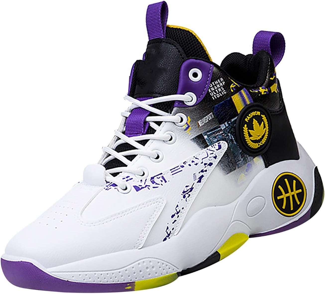 Мужские дышащие баскетбольные туфли с шнуровкой, амортизация, модные высокие не скользящие кроссовки Casual для мужских кожаных кроссовок Generic, фиолетовый
Мужские дышащие баскетбольные туфли с шнуровкой, амортизация, модные высокие не скользящие кроссовки Casual для мужских кожаных кроссовок Generic, фиолетовый