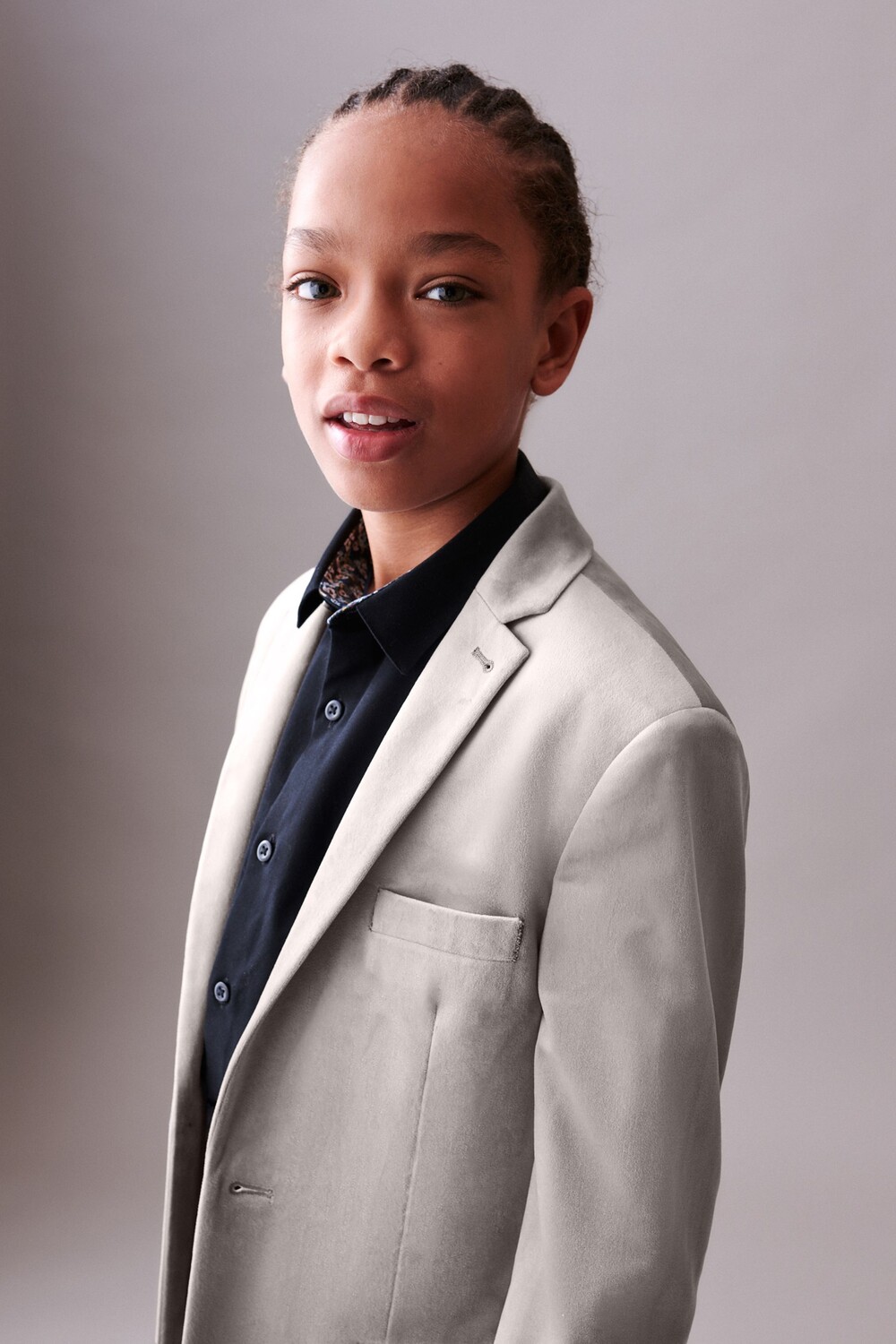 Бархатная куртка (3 16 лет) Next, серый 
Бархатная куртка (3 16 лет) Next, серый