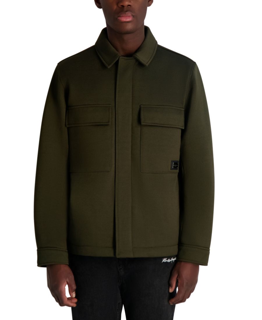 Мужская рубашка-пиджак из саржи с воротником KARL LAGERFELD PARIS, Olive
Мужская рубашка-пиджак из саржи с воротником KARL LAGERFELD PARIS, Olive