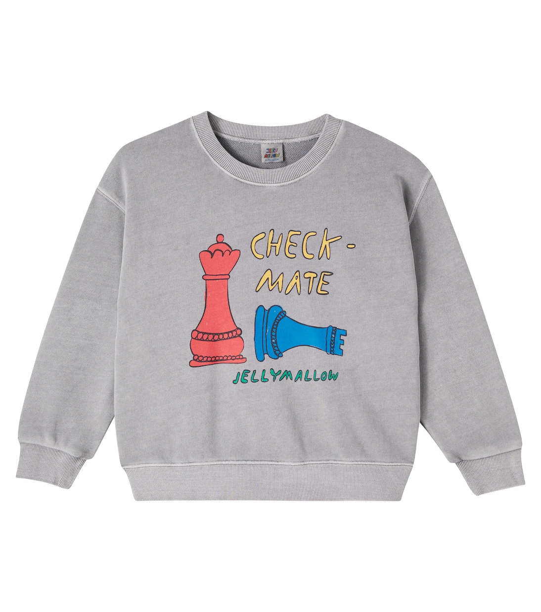 Толстовка Checkmate из хлопкового джерси Jellymallow, серый
Толстовка Checkmate из хлопкового джерси Jellymallow, серый