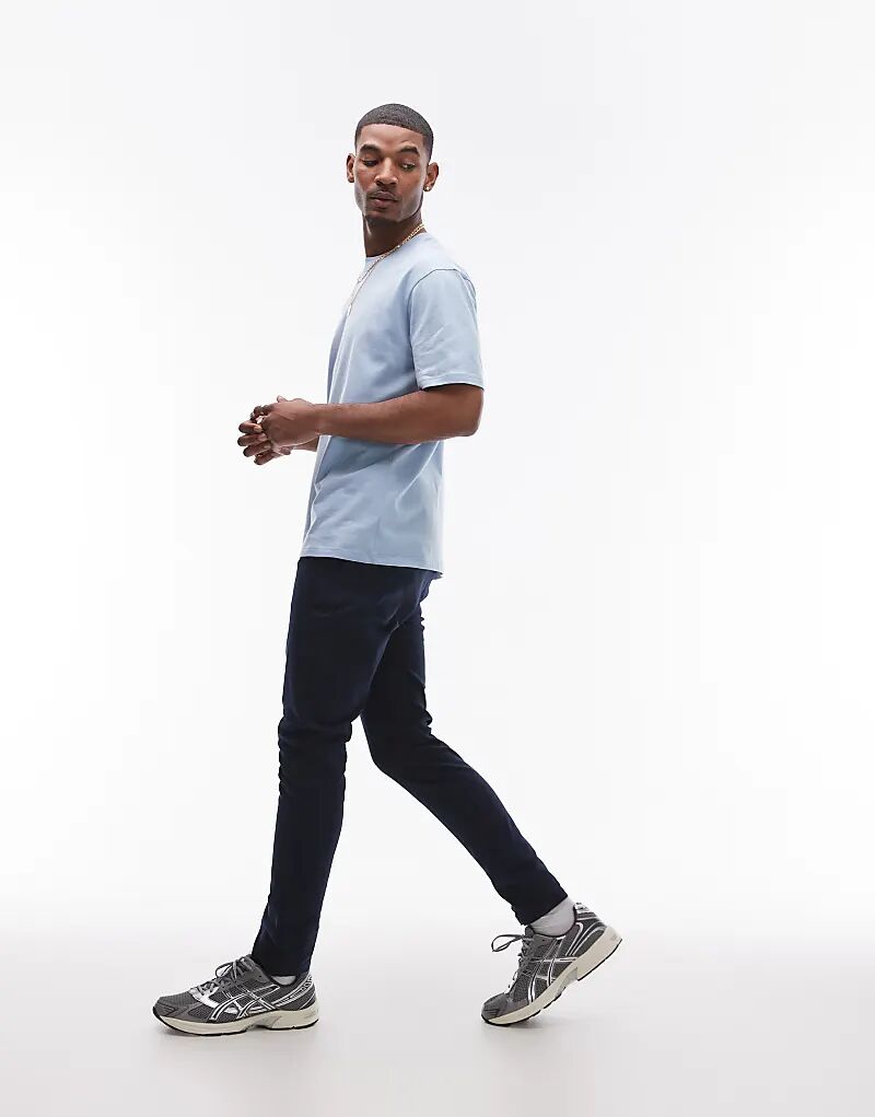 Узкие брюки-чинос темно-синего цвета Topman
Узкие брюки-чинос темно-синего цвета Topman