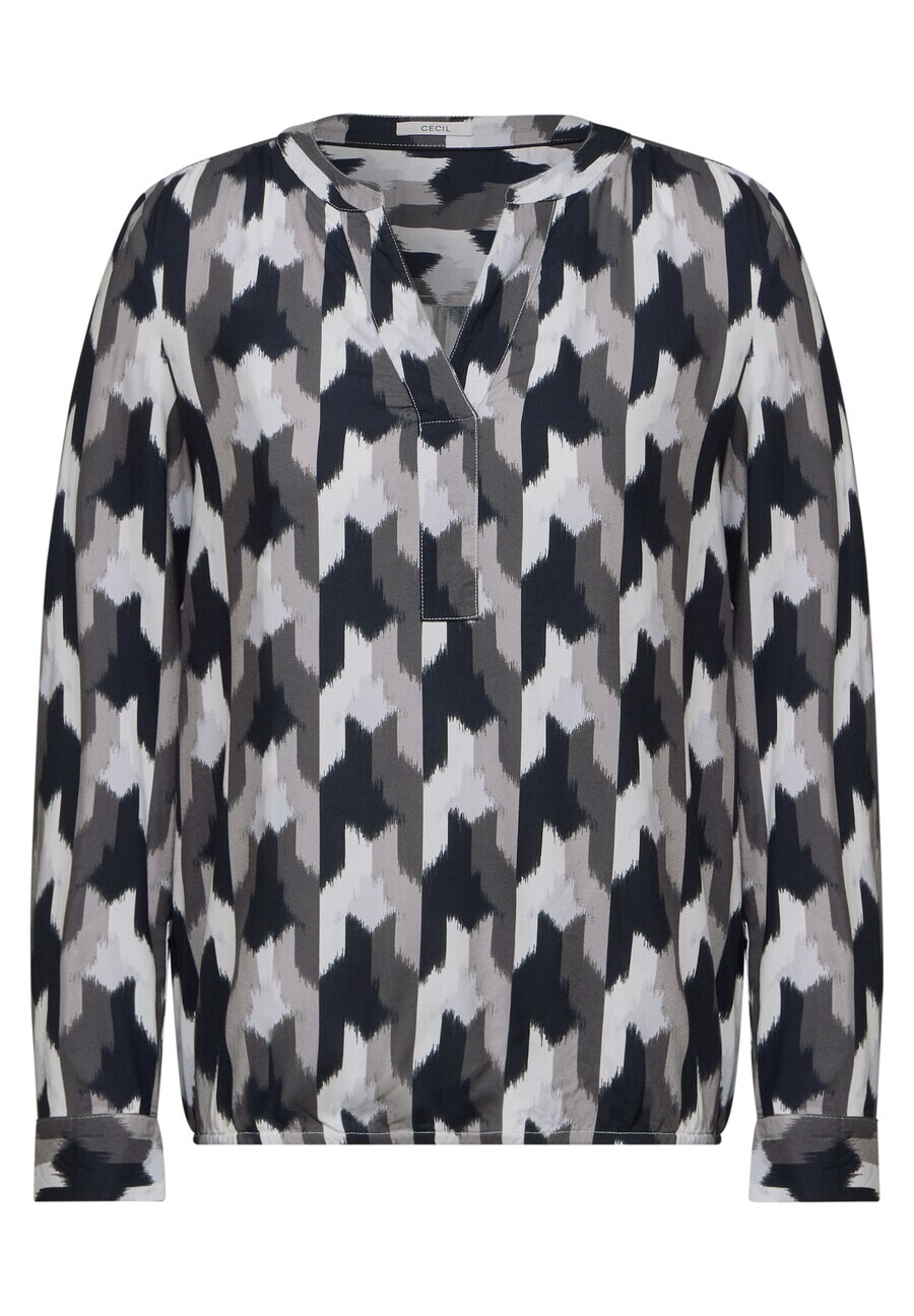 Блузка CECIL Blouse, цвет grey/black 
Блузка CECIL Blouse, цвет grey/black