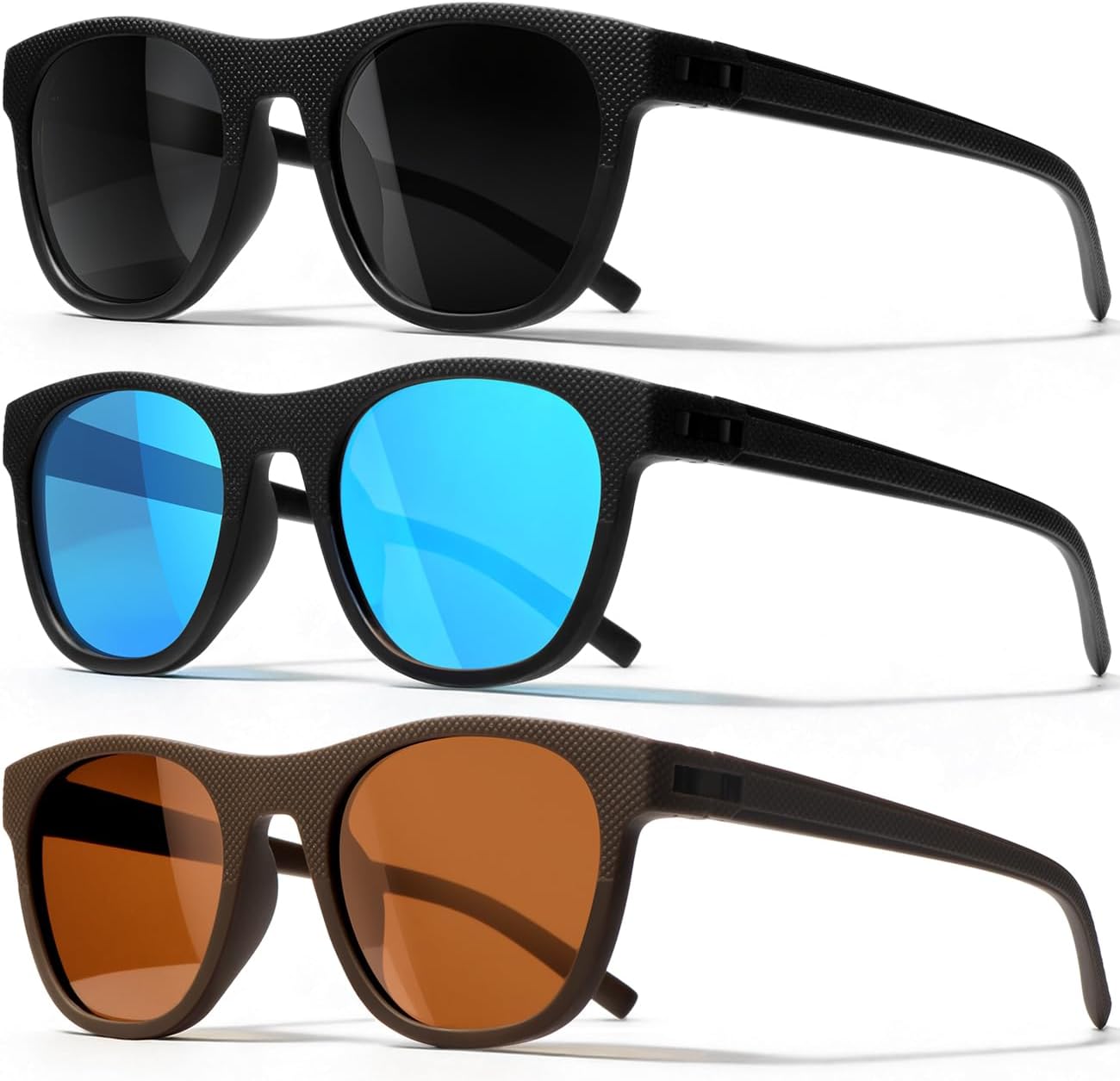 Комплект из 3 поляризованных солнцезащитных очков для мужчин и женщин, легкие спортивные солнцезащитные очки с защитой от УФ-излучения для вождения, рыбалки и гольфа AWGSEE, 3pack-black+blue+borwn
Комплект из 3 поляризованных солнцезащитных очков для мужчин и женщин, легкие спортивные солнцезащитные очки с защитой от УФ-излучения для вождения, рыбалки и гольфа AWGSEE, 3pack-black+blue+borwn