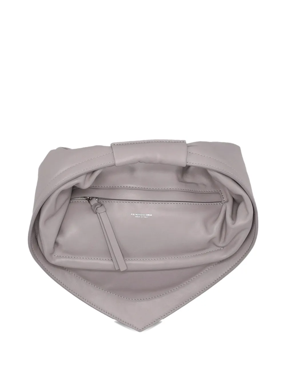 Кожаная сумка-тоут Midi Tortellino Federico Cina, серый
Кожаная сумка-тоут Midi Tortellino Federico Cina, серый