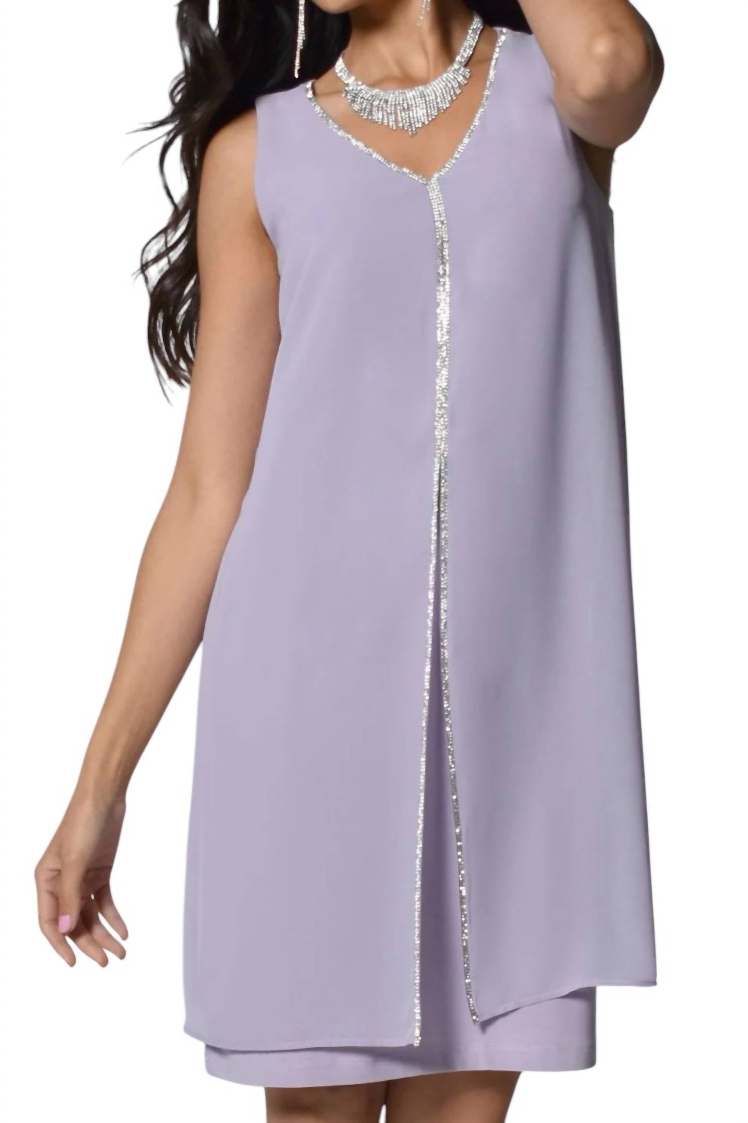 Коктейльное платье из шелковистого трикотажа цвета «Ирис» Frank Lyman, цвет iris 
Коктейльное платье из шелковистого трикотажа цвета «Ирис» Frank Lyman, цвет iris